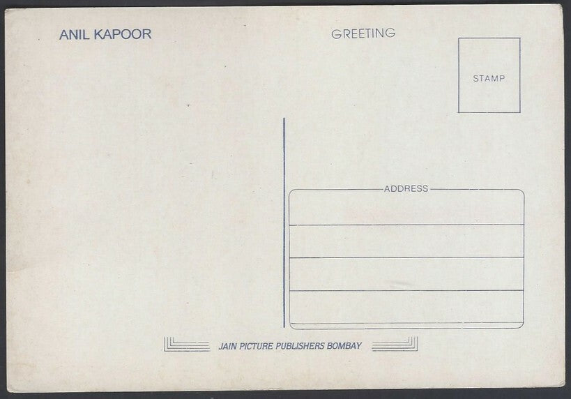 AOP India Bollywood ANIL KAPOOR vintage postcard 