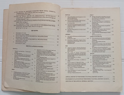 AOP India JOURNAL OF THE BOMBAY NATURAL HISTORY SOCIETY April 1998