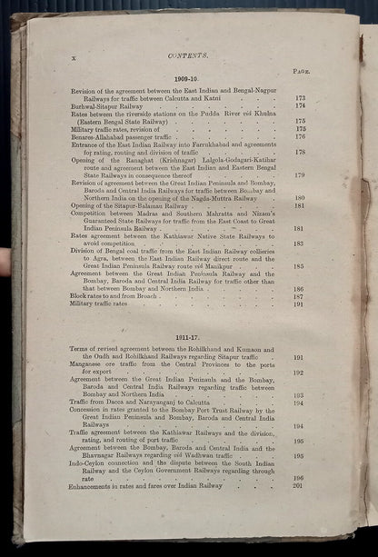 AOP A Monograph on India Railway Rates by Ghose 1918 HC 595pgs