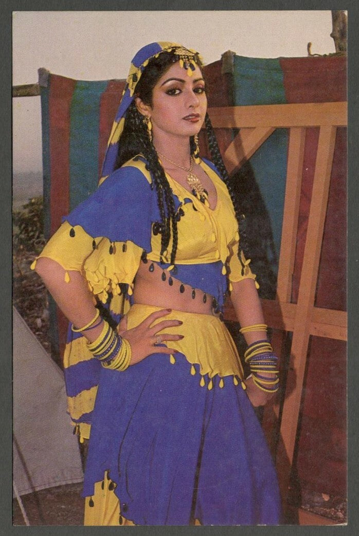 AOP India Bollywood vintage postcard SRIDEVI 