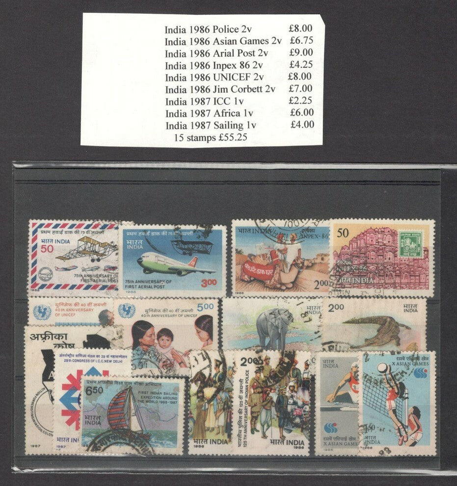 India 1951-2008 used & MNH collection SCV $434.25+++