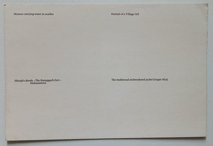 (AOP) India vintage uncut blocks of 4 postcards ( 6 x 4 = 24)