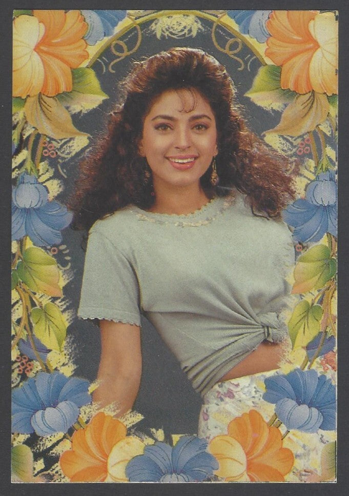 AOP India Bollywood vintage postcard JUHI CHAWLA