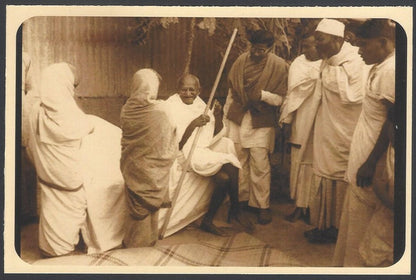 AOP India full back pictorial 50p Gandhi postal card GANDHI 