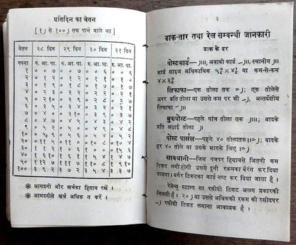 Gandhi Dairy 1953 with a quote by Gandhi in Hindi for each day India