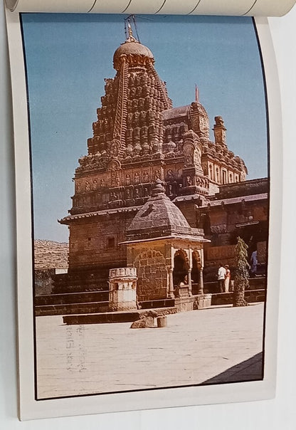 AOP India vintage booklet of 20 tourist postcards ELLORA ART 