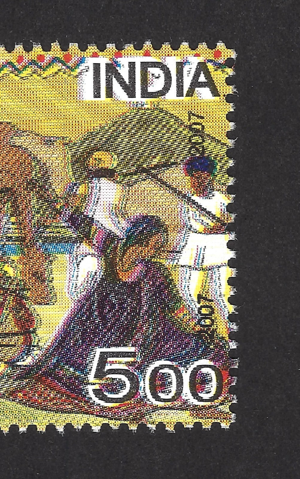 India 2007 Fairs of India 500 Pushkar Fair DATE PRINTED DOUBLE MNH