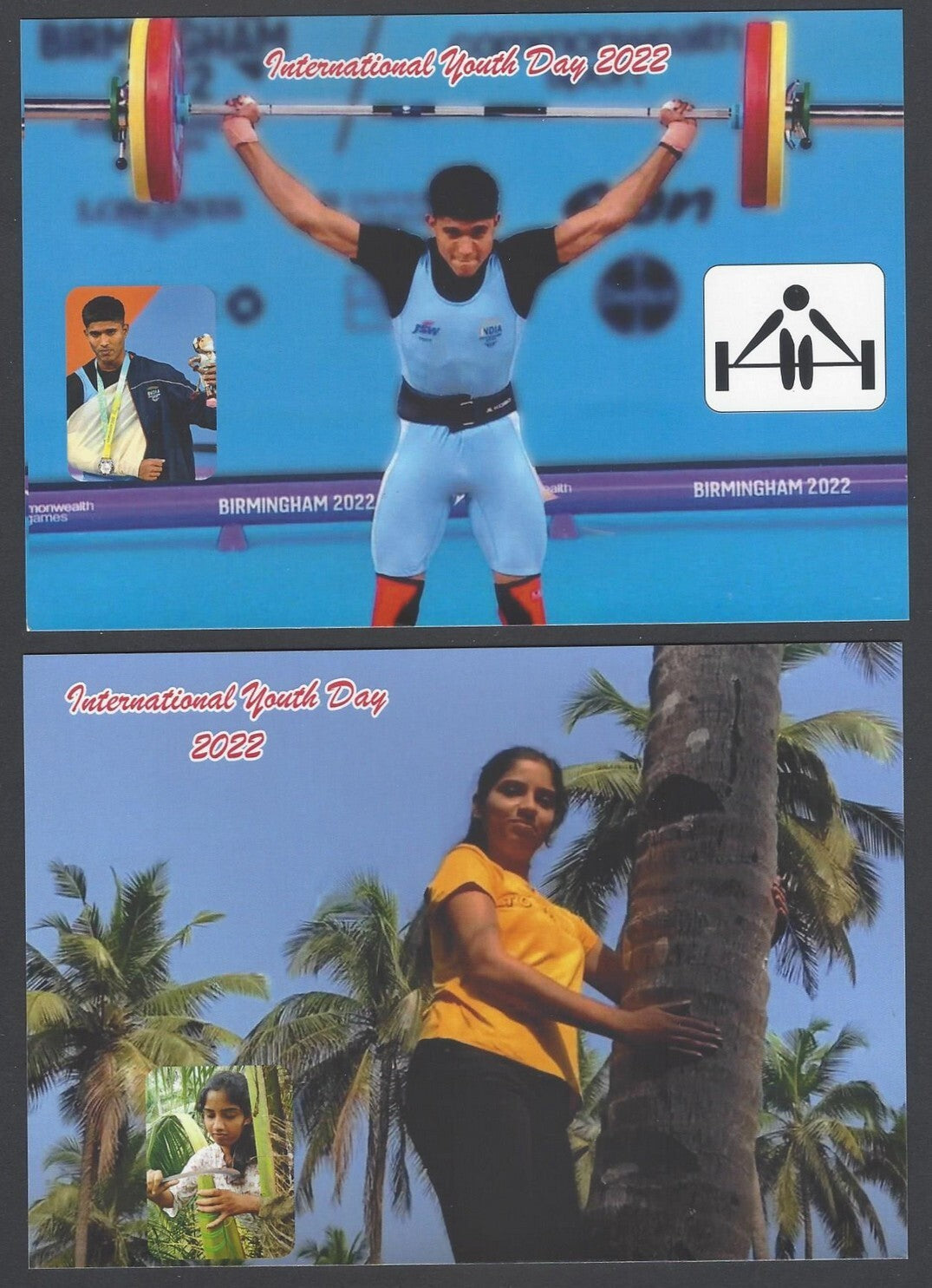 AOP India YOUTH ICONS Sports Postcard Pack with 6 postcards 2022. ONLY 250 issue