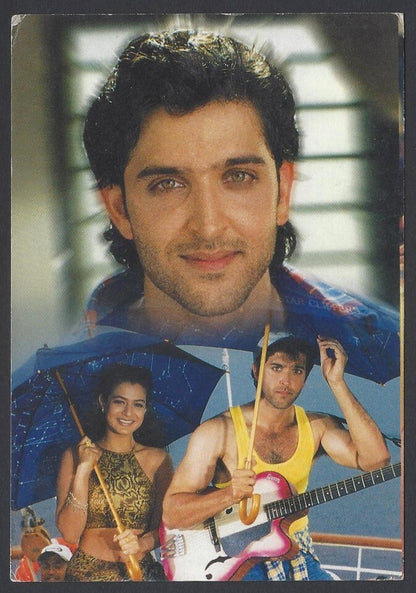AOP India Bollywood vintage postcard - AMISHA PATEL & HRITHIK ROSHAN