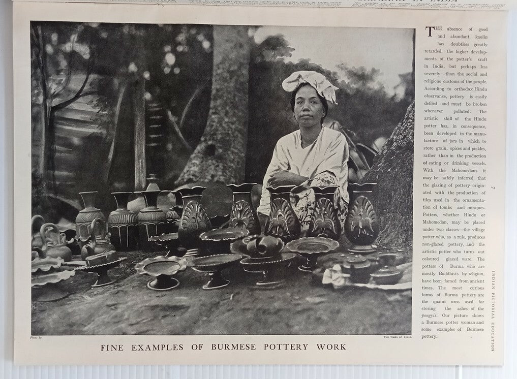 INDIAN PICTORAL EDUCATION 1929.30 Voll.1 No.2 Malabar Valan , Dasis, Chilum