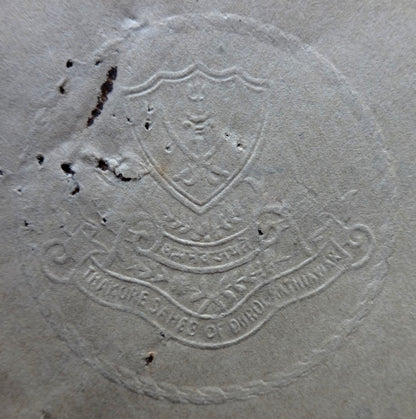 India Dhrol State crested Letter 1946