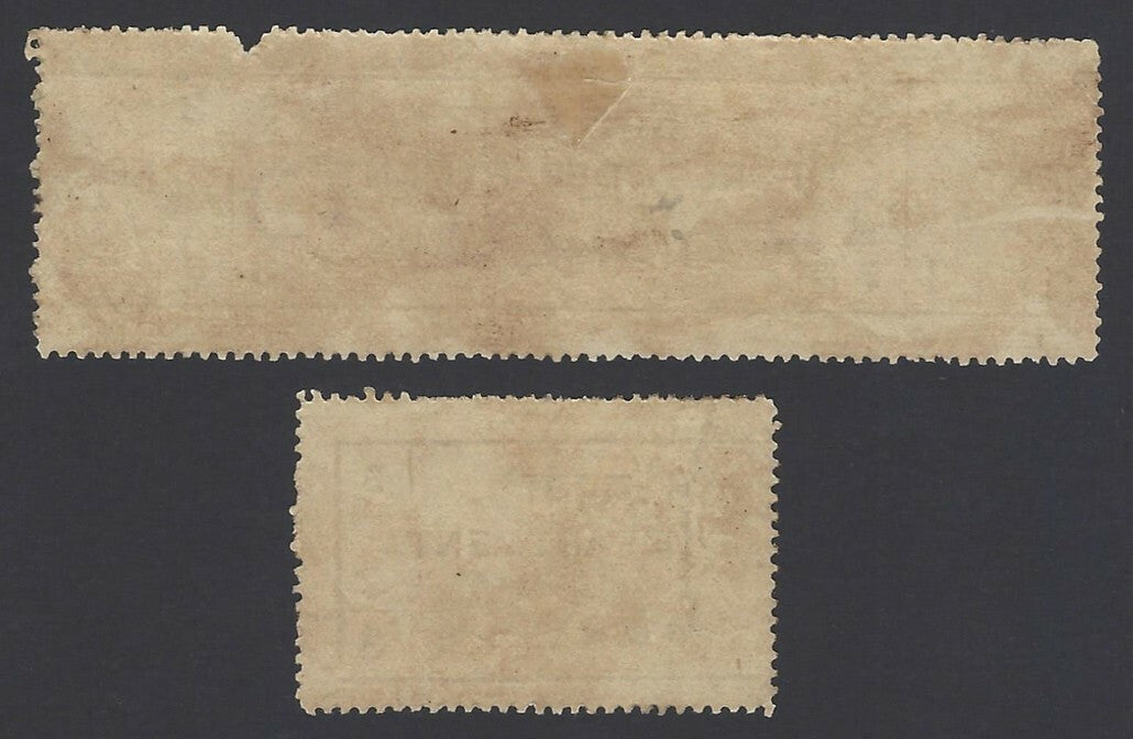 India 1891 Forest Tax 3R all 2 portion in 2 parts zaz