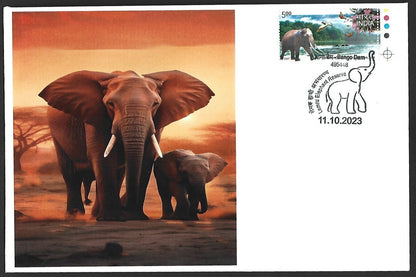 India 2023 LEMRU ELEPHANT RESERVE Special covers (5)