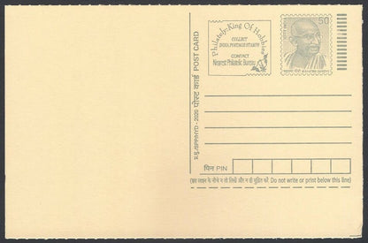 AOP India full back pictorial 50p Gandhi postal card GANDHI 