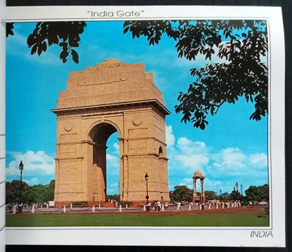 AOP India DELHI booklet of 10 colour postcards