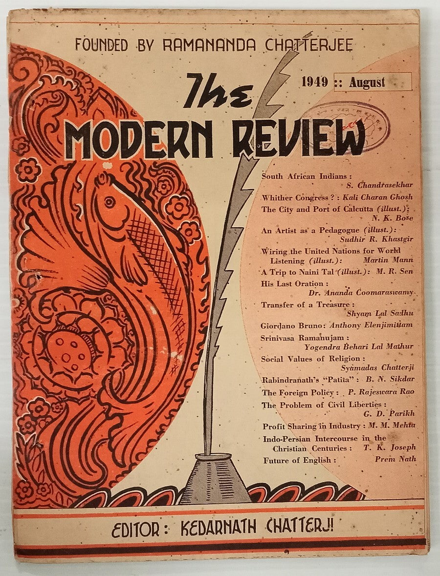 India MODERN REVIEW 1949 Aug Indo-Persian Intercourse in the Christian Centuries