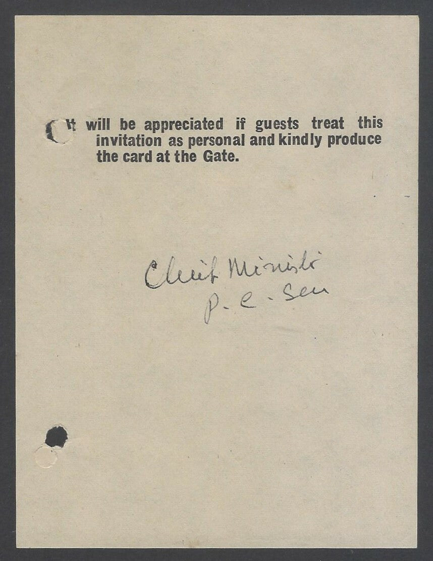 AOP India Prafulla Chandra Sen, Chief Minister West Bengal signed note
