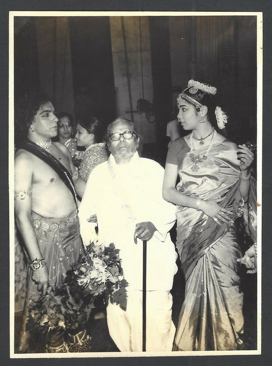 Indian Classical Dance UDAY SHANKAR & SUSAN BARBIERE vintage photo 4x5 inches