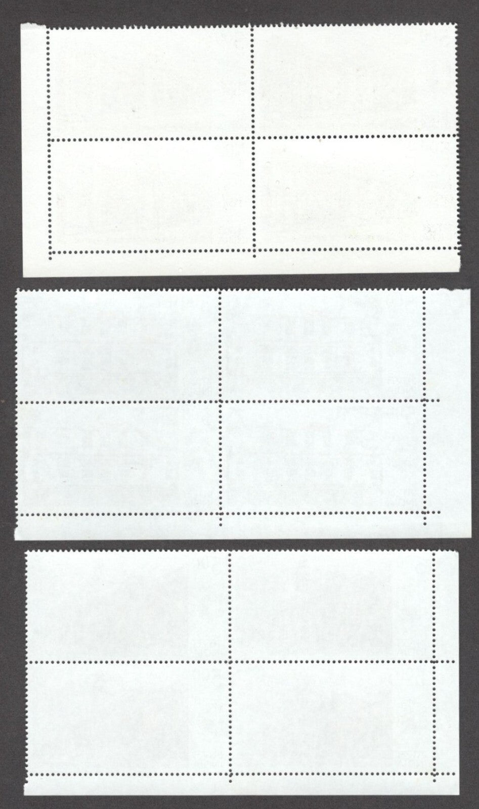 India 2010 Postal Heritage Buildings set of 6 MNH blocks of 4