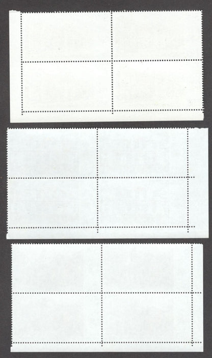 India 2010 Postal Heritage Buildings set of 6 MNH blocks of 4