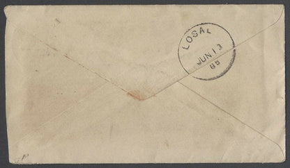 AOPIMT India 1885 QV cover canc "HINGOLI/BASIM/dt." across sc