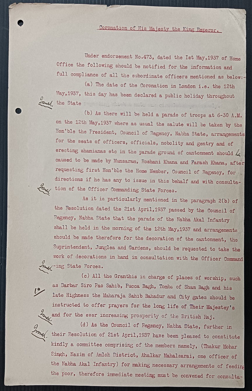 India 1935 Their Majesty's Silver Jubilee - Celebration Orders