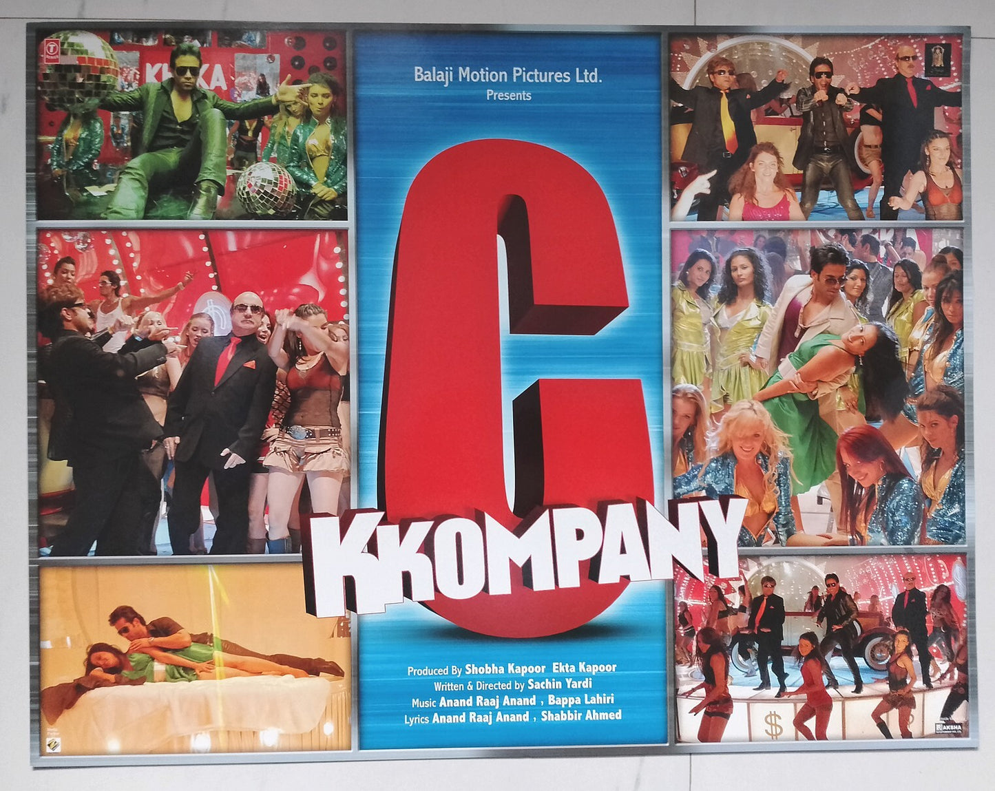 India Bollywood C Kkompany - Tusshar Kapoor & Mithun cards 17" x 22” (6)