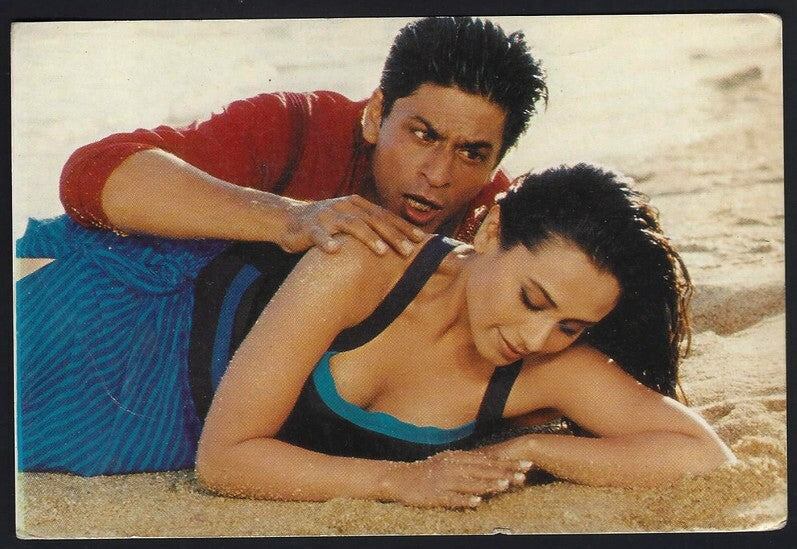 AOP India Bollywood SHAH RUKH KHAN & RANI MUKHERJI vintage postcard