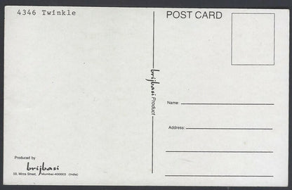 AOP India Bollywood TWINKLE KHANNA vintage postcard 