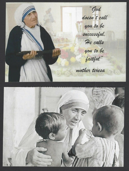India 2016 Canonization Mother Teresa set 9 official cards used FD
