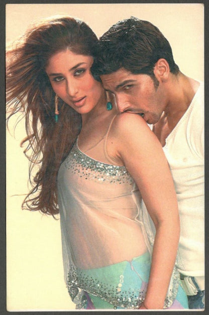 AOP India Bollywood vintage postcard KAREENA KAPOOR & ZAYED KHAN