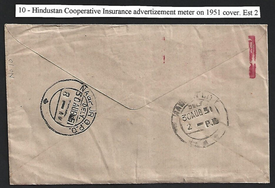 India 1951 advertisement meter cover