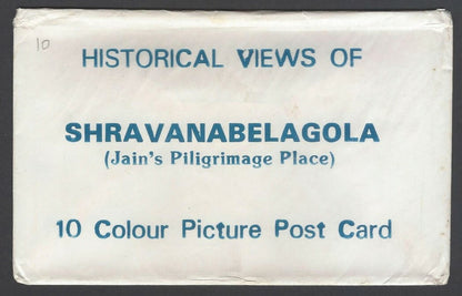 AOP India HISTORICAL VIEWS OF SHRAVANABELAGOLA packet of 10 picture postcards
