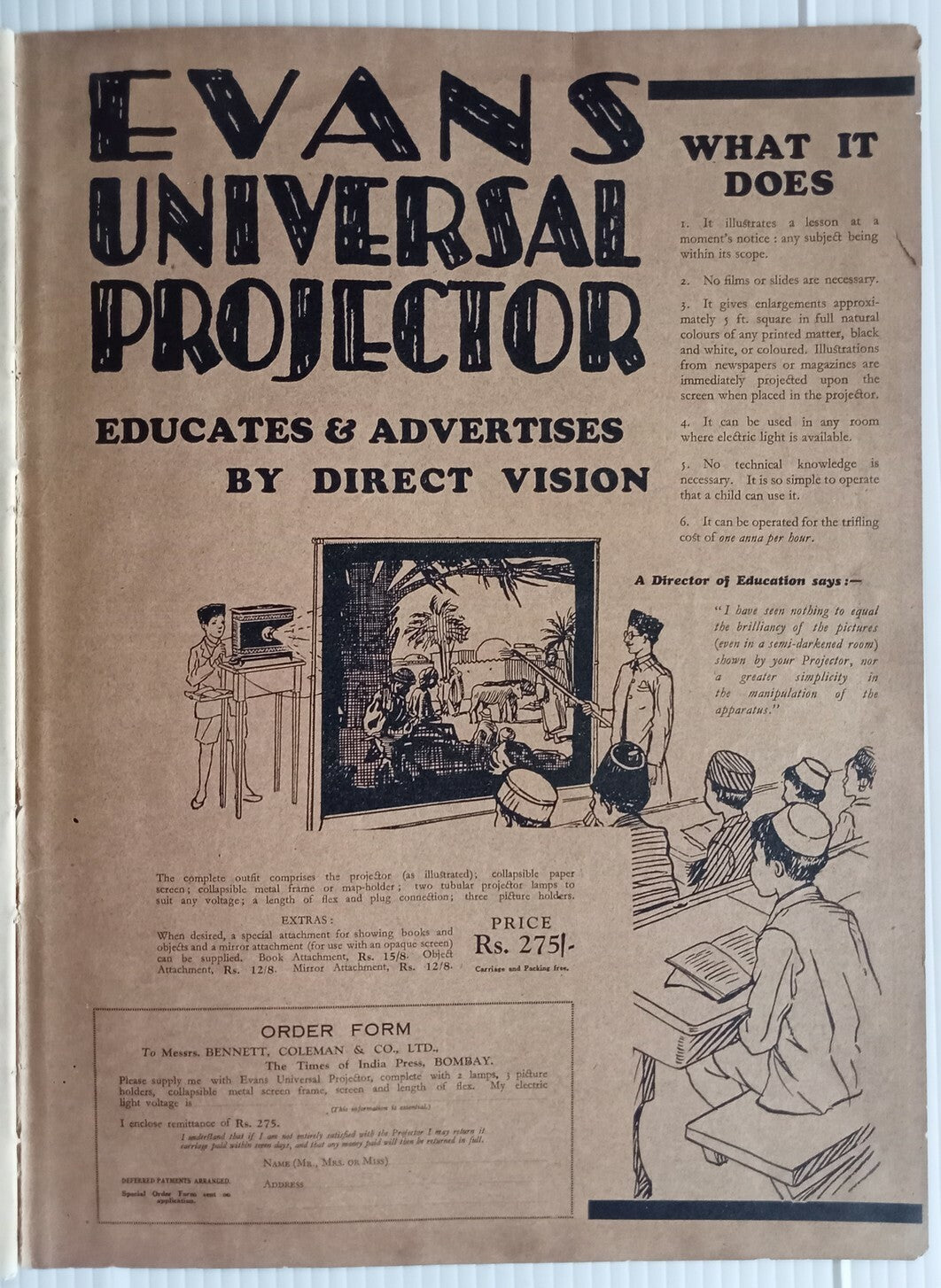 INDIAN PICTORAL EDUCATION 1929.30 Voll.1 No.5 Temples, Rivers,Salt, Dancing Girl