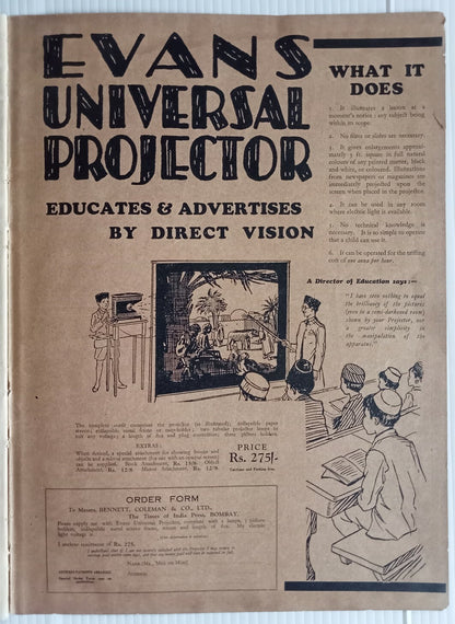 INDIAN PICTORAL EDUCATION 1929.30 Voll.1 No.5 Temples, Rivers,Salt, Dancing Girl