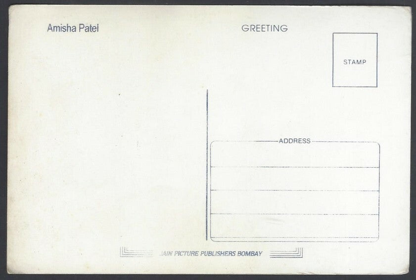 AOP India Bollywood AMISHA PATEL vintage postcard 