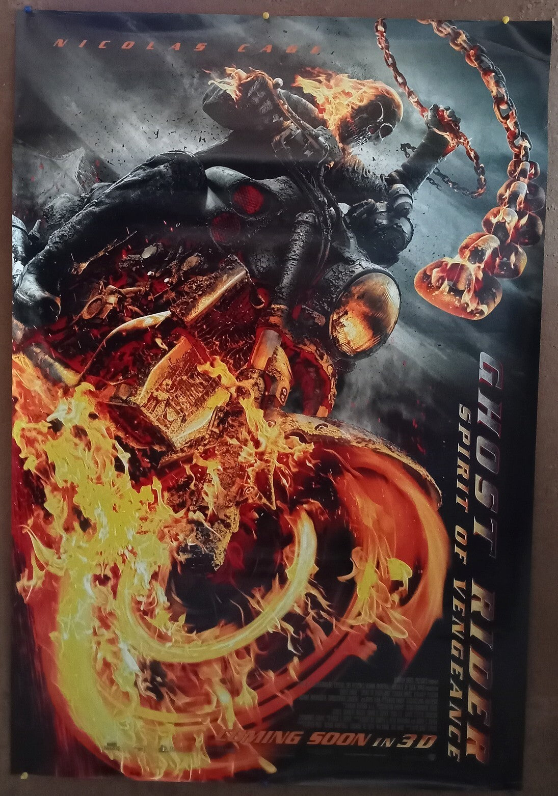 2017 Ghost Rider: Spirit of Vengeance 1 sheet India poster (2 side printed) Nico