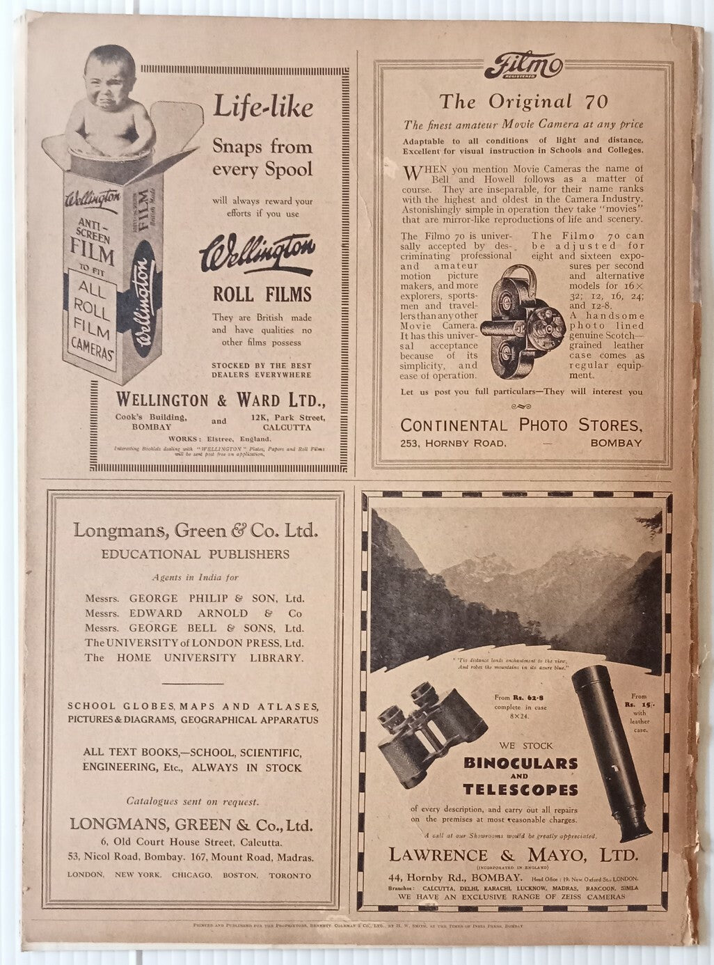 INDIAN PICTORAL EDUCATION 1929.30 Vol.1 No.1 1st Issue, Hill Stations 