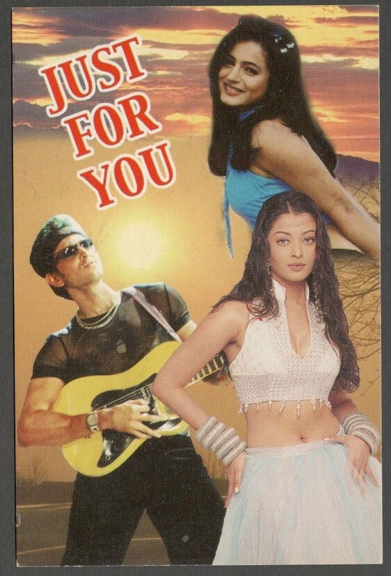 AOP India Bollywood vintage postcard HRITHIK ROSHAN & AISHWARYA RAI