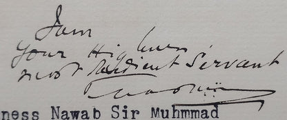 DHAR STATE India 1931 crested letter signed Maharaja Anand Raje IV Pawar