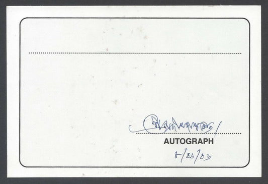 AOP Pradip Dasgupta, Singer signed autograph card India