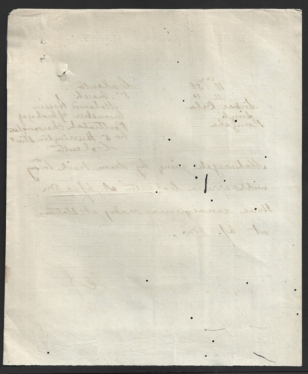 India 1871 EASTERN BENGAL RAILWAY telegram