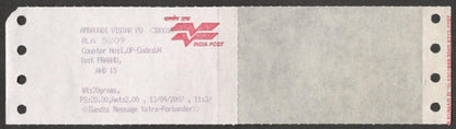 (AOP) GANDHI India 2007 Satyagraha Centenary Special Speed Post cover with label