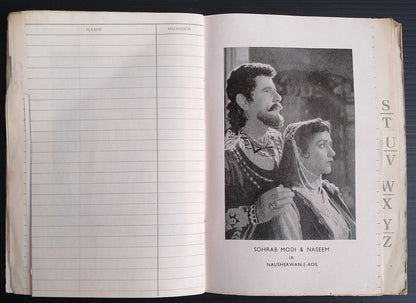 (AOP) India 1957 pictorial promotional dairy NAUSHERWAN E ADIL Telephone Dairy