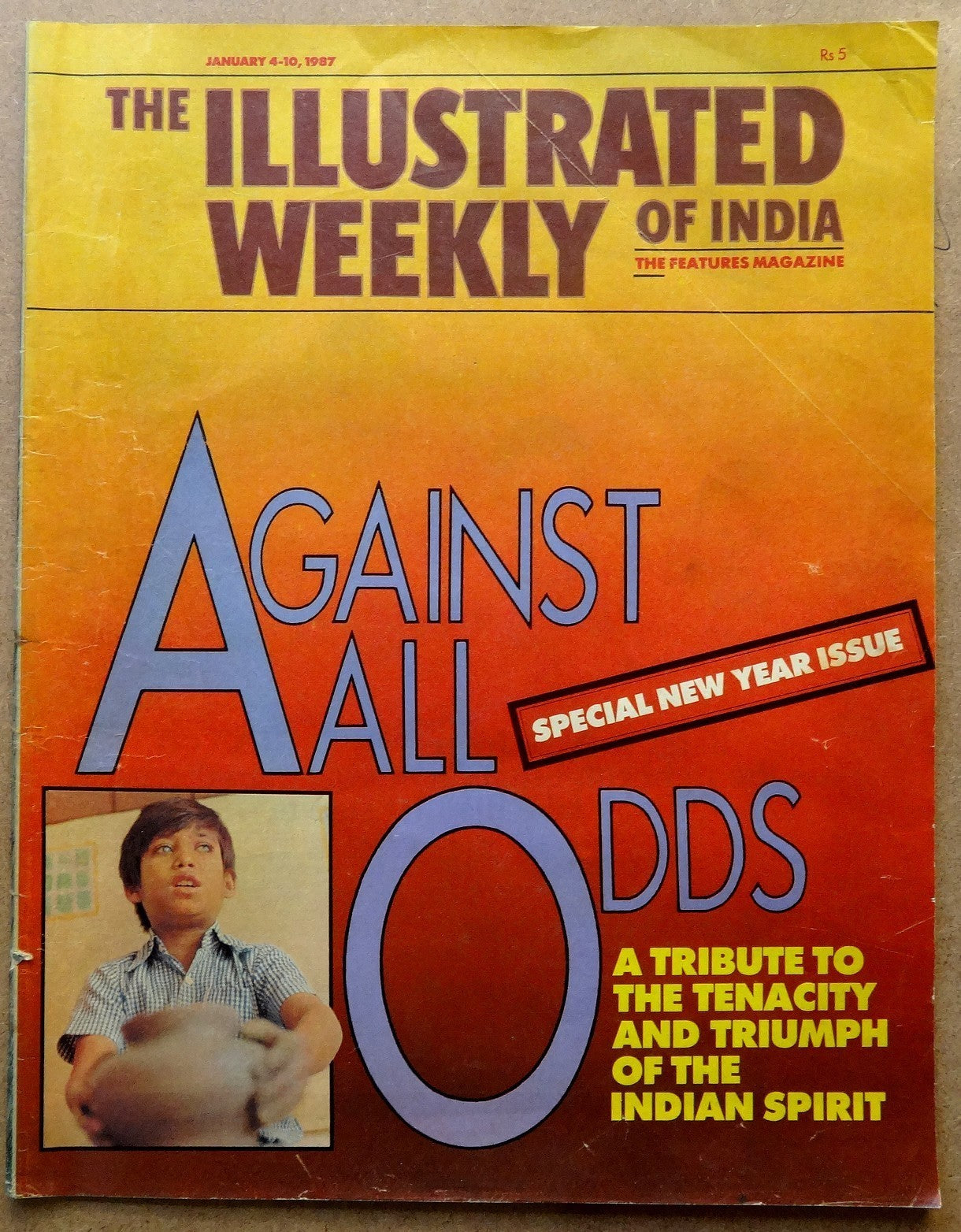The Illustrated Weekly of India 4 Jan 1987 Aganist All Odds