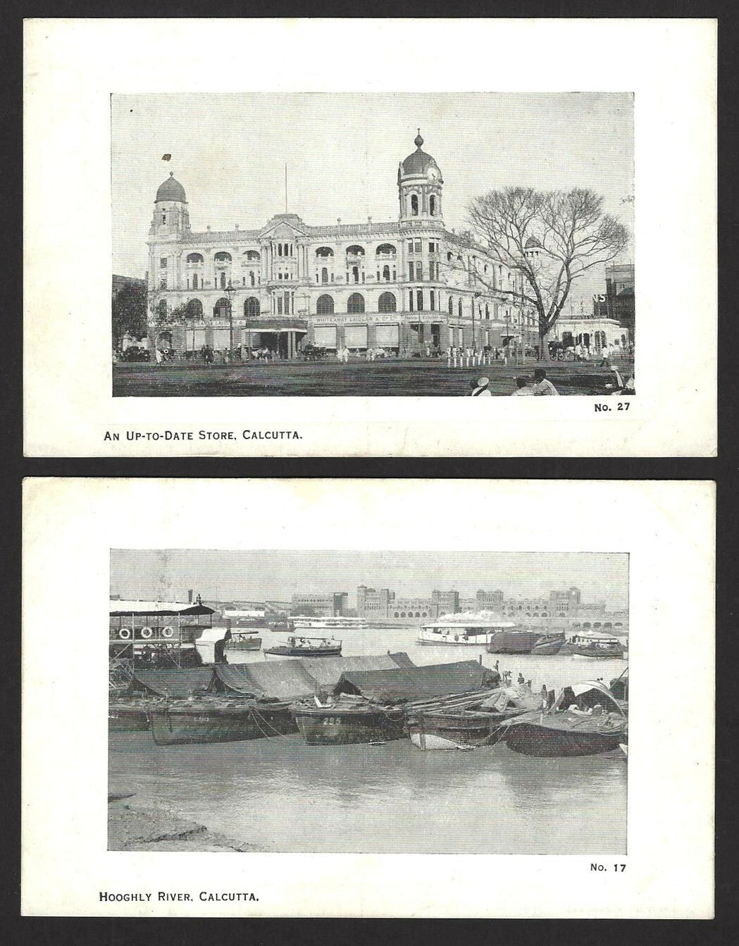 India Calcutta vintage postcard series x 10
