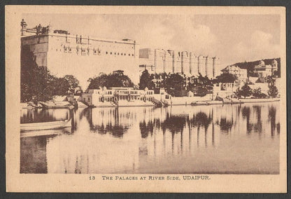 AOP India The Palaces, Udaipur vintage postcard