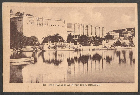 AOP India The Palaces, Udaipur vintage postcard