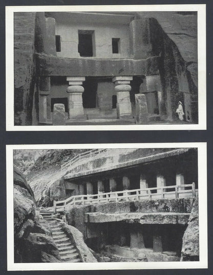 AOP India KANHERI CAVES set of 15 vintage postcards