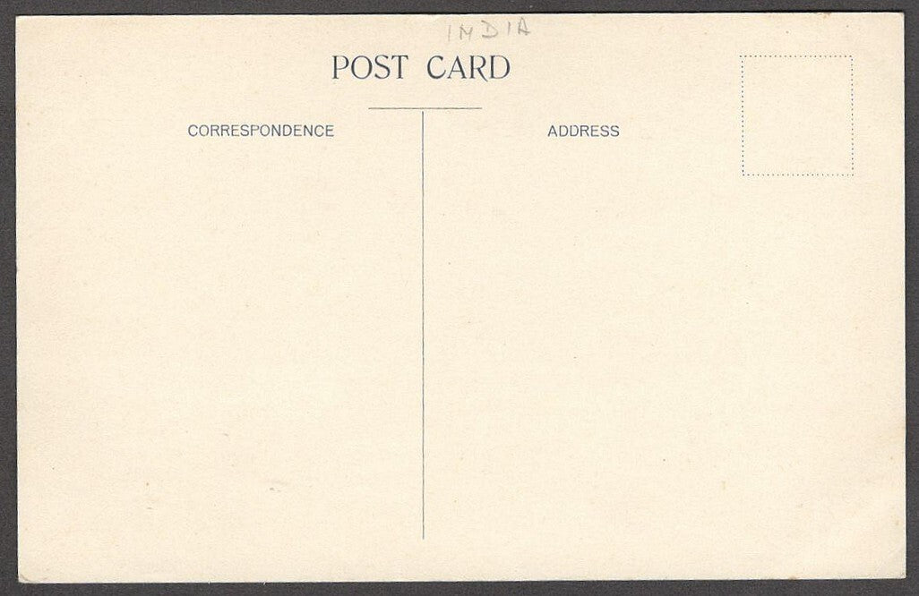 India vintage postcard DINGHIES ON RIVER HOOGHLI, CALCUTTA